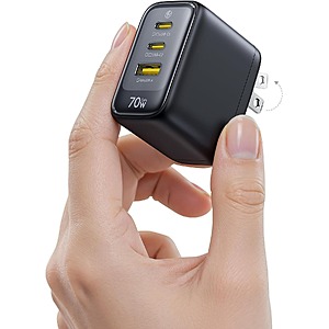 Prime Members: 3-Port 70W Baseus Enerfill USB-C Charger $19.99 + Free Shipping w/ Prime