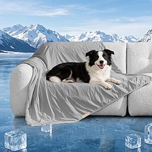 25" x 35" PPOLCA Cooling Waterproof Pet Blanket (Blue or Grey) $6.99 + Free Shipping w/ Prime or on $35+
