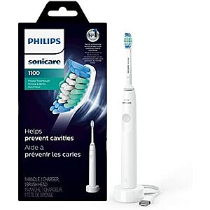 Philips Sonicare 1100 Rechargeable Electric Toothbrush (White Grey, HX3641/02) $15 + Free Shipping w/ Prime or on orders over $35
