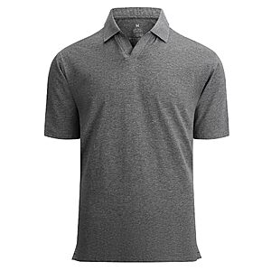 Alex Vando Men's Knit Polo Shirts V-Neck Casual Golf Shirt (Limited Sizes, Various) $6.99 + Free Shipping w/ Prime or on $35+