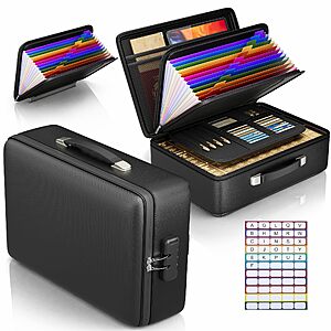 Fireproof Document Box, Hard Briefcase Fireproof Safe for Home Documents $28.99