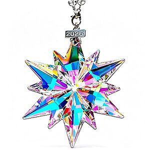 Amazon – JUNQIU US 2026 Crystal Snowflake Christmas Ornament - $7.99 w/ Code + Coupon