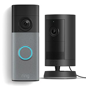 Ring Battery Doorbell with Outdoor Cam Plus & Ring Assist+