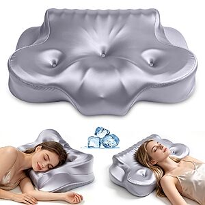 Memory Foam Cervical Pillow for Neck Pain Relief, $34.19 w/ coupon and code