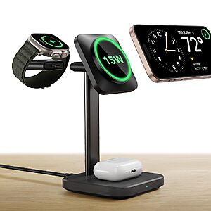 ESR 3-in-1 15W MagSafe Wireless Charging Station (Various Colors) $13 + Free S&H w/ Prime