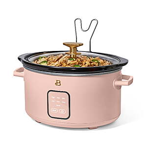 Beautiful 4Qt Slow Cooker with Touch-Activated Display, Rose by Drew Barrymore $20