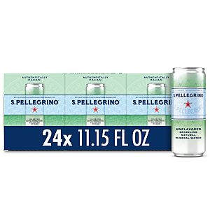 24-Pack 11.15-Oz S.Pellegrino Sparkling Natural Mineral Water Cans $9.07 w/ S&S + Free Shipping w/ Prime or on $35+