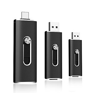 Amazon – LINTYLE 3-Pack 64GB USB-C / USB-A Flash Drives - $27.74 at Checkout