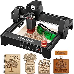 3500mW Laser Engraver & Cutter w/ 0.04mm Precision & 130x140mm Working Area $64.35 + Free Shipping