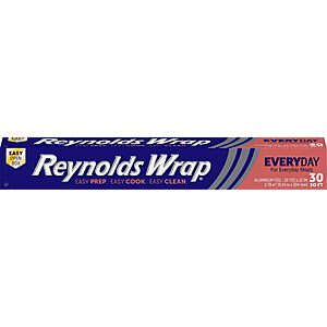 Reynolds Wrap Everyday Strength 12" Aluminum Foil Roll (30 Sq Ft) $2.27 w/ S&S + Free Shipping w/ Prime or on $35+