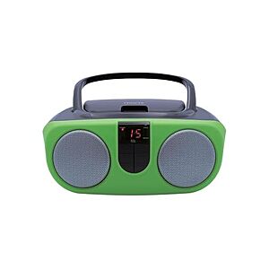 Sylvania SRCD243 Portable CD Player Boombox w/ AM/FM Radio (Green) $12.99 + Free Shipping w/ Prime or $6 Fee per Order