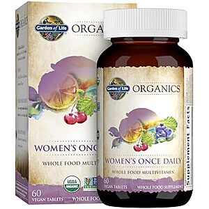 [SnS, AC] $18.02* | 60ct Garden of Life Organics Mens & Womens Multivitamin Tablets at Amazon
