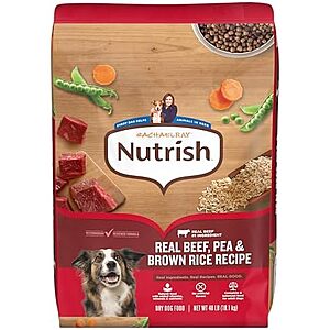 [SnS, AC] $21.98* | 40-lb Nutrish Whole Health Blend Dry Dog Food (Real Beef, Pea & Brown Rice Recipe) at Amazon