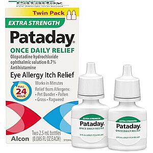 [SnS, AC] $14.24* | 2-Pk 2.5ml Pataday Once Daily Extra Strength Eye Relief Drops at Amazon