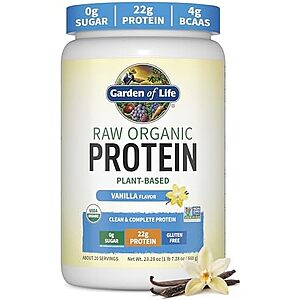 [SnS, AC] $14.54* | 1.5-lb Garden of Life Raw Organic Protein Powder (Vanilla) at Amazon
