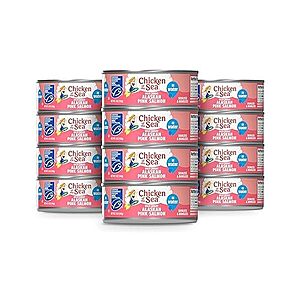 [SnS, AC] $14.04* | 12-ct 5-oz Chicken of the Sea Alaskan Pink Canned Salmon in Water at Amazon