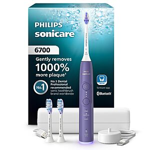 Philips Sonicare 6700 Rechargeable Electric Toothbrush, 3 Brush Head $119.96