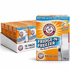[SnS, AC] $7.71* | 12-Pk 14-Oz ARM & HAMMER Fridge-n-Freezer Baking Soda at Amazon