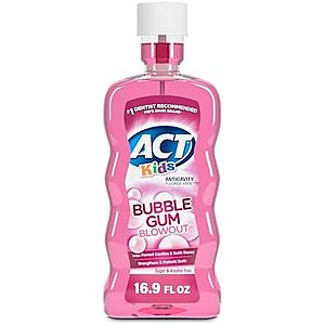 [SnS, AC] $2.47* | 16.9-Oz ACT Kids Anti-Cavity Fluoride Rinse (Bubble Gum Blowout) at Amazon