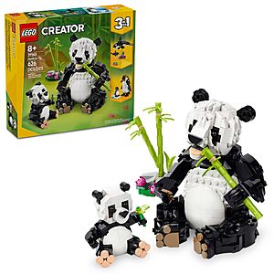 626-Piece LEGO Creator 3-in-1 Wild Animals Panda Family Building Set (31165) $31.99 + Free Shipping w/ Prime or on $35+