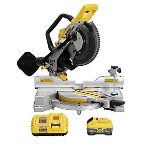 DEWALT 20V MAX XR 10 in. Double Bevel Fixed Miter Saw Kit (DCS714WW1) $399 + Free S&H at Amazon
