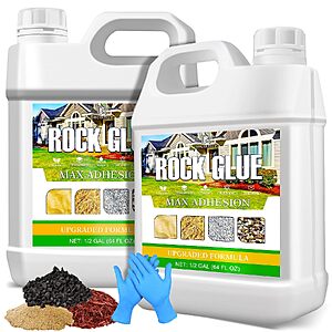 DecorRom Clear-Drying Landscape Glue for Mulch, Gravel & Stones $15.99 + Free Shipping w/ Prime or on $35+
