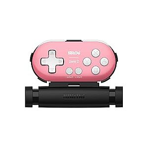 [Prime] 8Bitdo Zero 2 Bluetooth Gamepad Keychain Sized Mini Controller w/ Mobile Clip for Switch, Windows, Android (Pink Edition) $13.24 + Free Shipping