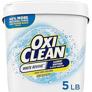[SnS, AC] $9.43* | 5-Lb OxiClean Versatile Stain Remover Powder w/ White Revive at Amazon