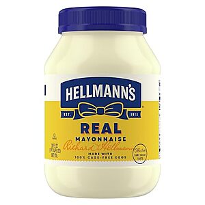[SnS, AC] $3.29* | 30-Oz Hellmann's Real Mayonnaise at Amazon