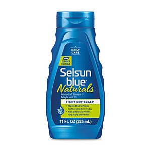 11-Oz Selsun Blue Naturals Itchy Dry Scalp Antidandruff Shampoo $4.12 w/ S&S + Free Shipping w/ Prime or on $35+
