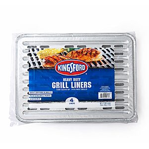 4-Count Kingsford Heavy Duty Disposable Grill Liners (16" x 11.75") $5.48 w/ S&S + Free Shipping w/ Prime or on $35+