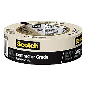 $2.98* | Scotch General Purpose Contractor Grade Masking Tape (1.41'' x 60.1 Yd.) at Amazon