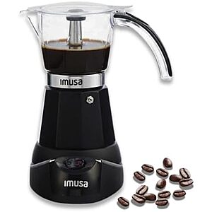 [Resale] $17.50* | 6-Cup Imusa Electric Espresso Maker (Used - Like New) at Amazon