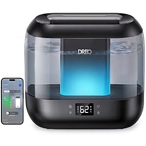 [Resale] $23.25 | DREO Smart Humidifiers for Bedroom, 4L Cool Mist Humidifier (Used - Like New) at Amazon