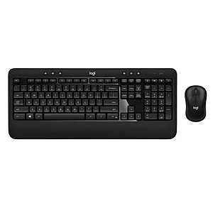 Logitech Advanced Wireless Keyboard & Mouse Combo (Black) $35.99 + Free Shipping