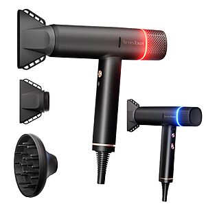 Tresses Touch Professional Ionic Hair Dryer with Diffuser,150000 RPM High-Speed Ionic Low Noise Blow Dryer $35.99