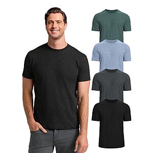 Mens T Shirts Crew Neck T Shirts for Men Athletic Fit Plain Basic Tee Soft Cotton Comfort Casual Shirts $18.49