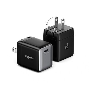 2-Pack 45W Wegear Nano Foldable USB-C Wall Charger (Black or White) $12.48 + Free Shipping w/ Prime or on $35+