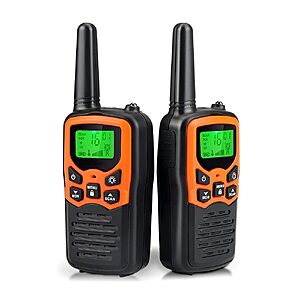 MOICO Walkie Talkies for Adults, 22 Channel Long Range FRS Two-Way Radios $11.99
