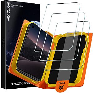 TZGZT Screen Protectors for iPhone Duo, Tempered Glass, Case Friendly $7.89