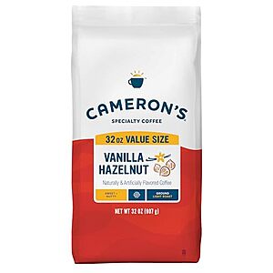 [SnS, AC] $11.23* | 32-Oz Cameron's Coffee Roasted Ground Coffee (Vanilla Hazelnut) at Amazon