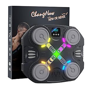 changenow Interactive Music Boxing Machine w/ Sound & Lights $19.99 + Free Shipping w/ Prime or on $35+ $15.99