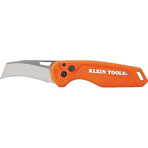 $15.98* | Klein Tools 44321 Folding Utility Compact EDC Hawkbill Pocket Knife (Orange) at Amazon
