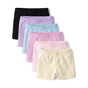 The Children's Place Girls Pull-On Everyday Cartwheel Shorts, 6-Pack, Sizes XS-XXL $10.57