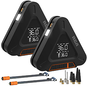 2-Pack: RCA Rechargeable Tire Inflator and Multifunction Emergency Tools $39.99 + FS