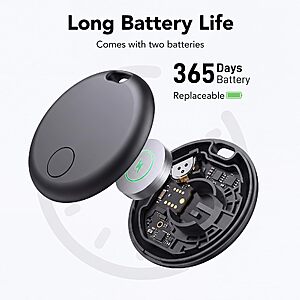 $36 FS AMAZON 2026 Upgrade Dual System Air Tracker 4 Pack, Bluetooth Smart Tag for Android & iOS - Compatible with Apple Find My & Google Find Hub, Item Locator