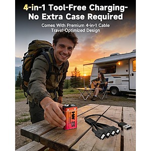 8 Pack HW Rechargeable 9V Lithium Batteries with USB-C Charging Cable $19.07 + Free Shipping w/Prime or $35+