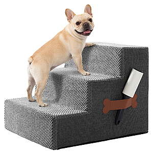 14" 3-Step Yuwenus Non-Slip Dog Stairs for Dogs & Cats (Grey) $21.99  & More + Free Shipping w/ Walmart+ or on $35+