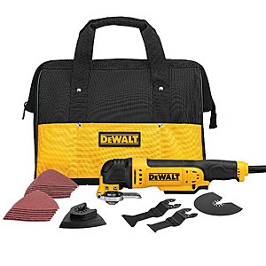 DEWALT DWE315SK Oscillating Multi-Tool Kit, Yellow $99