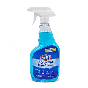 32-Oz Clorox Streak-Free Foaming Glass Cleaner Trigger Spray (Fresh Scent) $1.92 w/ S&S + Free Shipping w/ Prime or on $35+